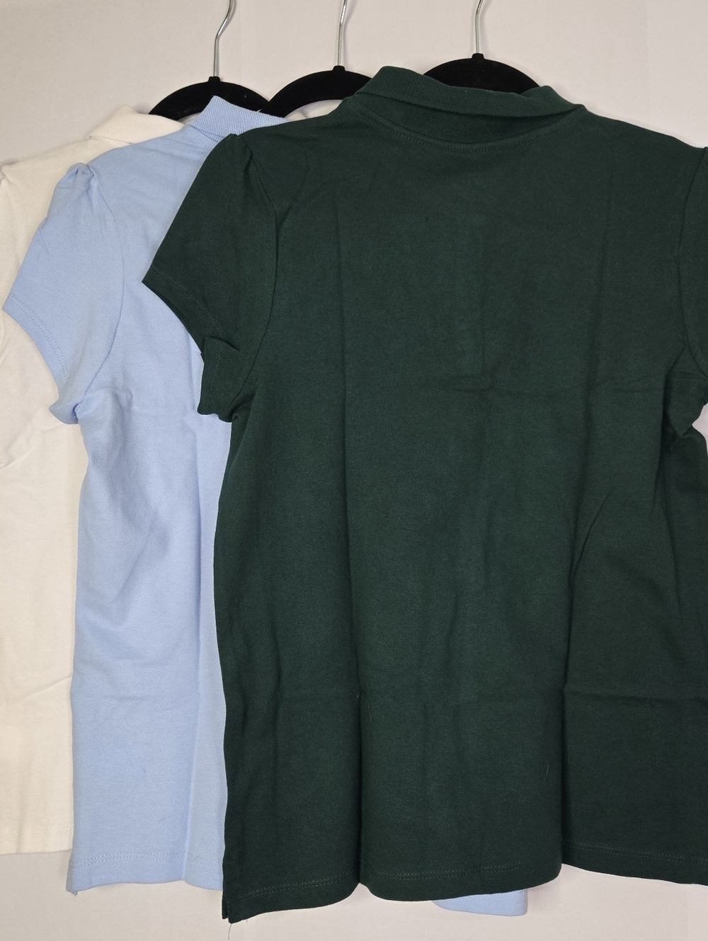 PLACE Girls Size XXL (16) Set Of 3 polo Shirts; White, Green, Lt. Blue NWT - Picture 8 of 8